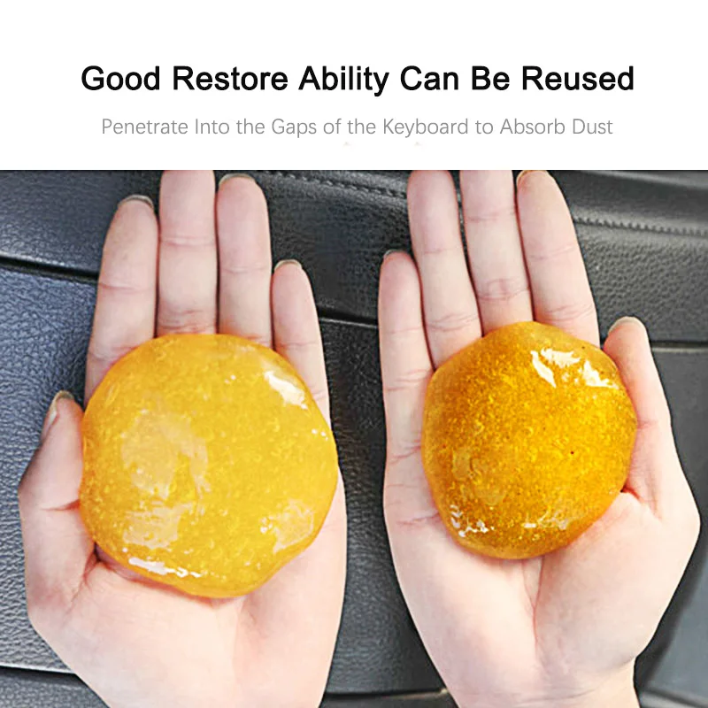 

1pc/2pcs Car Cleaner Interior Dashboard Air Vent Wash Mud Keyboard Cleaning Gel Mobile Computer Gap Dust Dirt Cleaning Tool