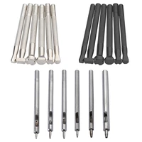 0 5 2 5mm leather punching tool set with solid diy leather pattern stamping tool for belts metal gaskets leather canvas