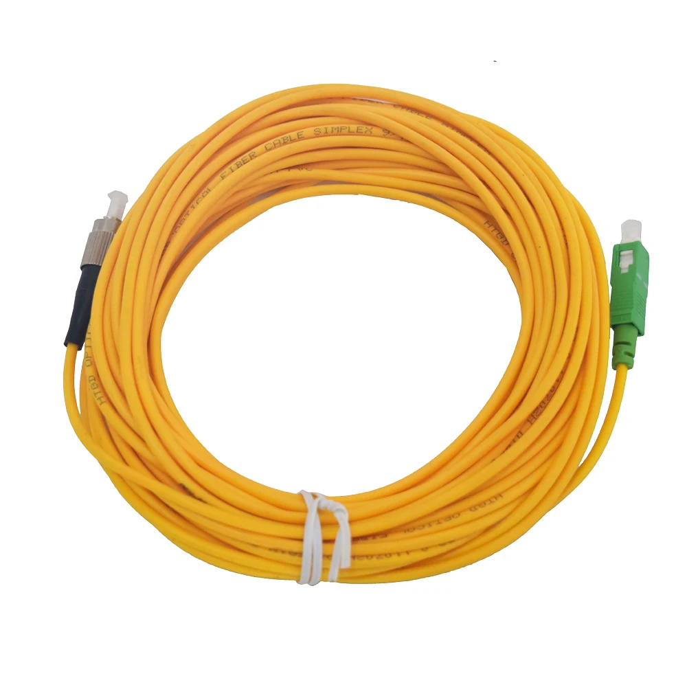 Free Shipping Fiber Optic Patch cord cable SC/APC-FC/UPC 9/125 SM Patchcord Simplex jumper SM 3mm 1M 3M 5M 10M 20M 30M