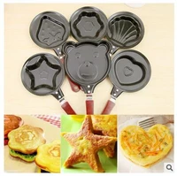 cute shaped egg mould pans nonstick stainless mini breakfast egg frying pans cooking tools steel kitchen accessoories