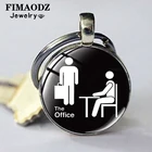 FIMAODZ в офис, ТВ-шоу брелок Funko стеклянная рамка для фотографий ручной работы серебристого цвета; Цвет подвеска металлический брелок для ключей для сувениры для поклонников