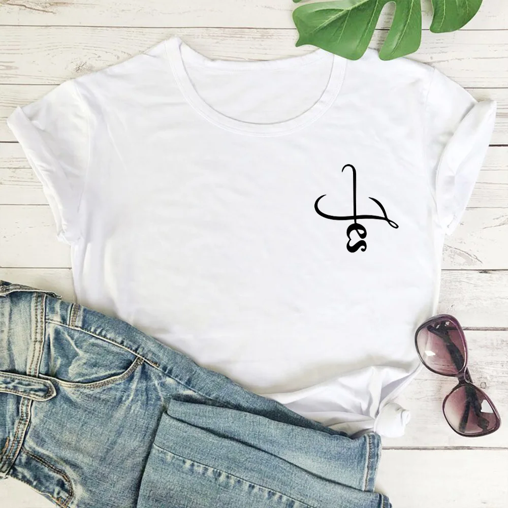 

Fun Pocket Letter Pattern Print Woman Tshirts Top Casual Summer Aesthetic Hipster T Shirt Women White Leisure Tops Camisas Mujer