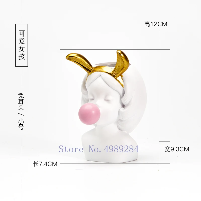 Креативная ваза из смолы в скандинавском стиле сочные растения современное