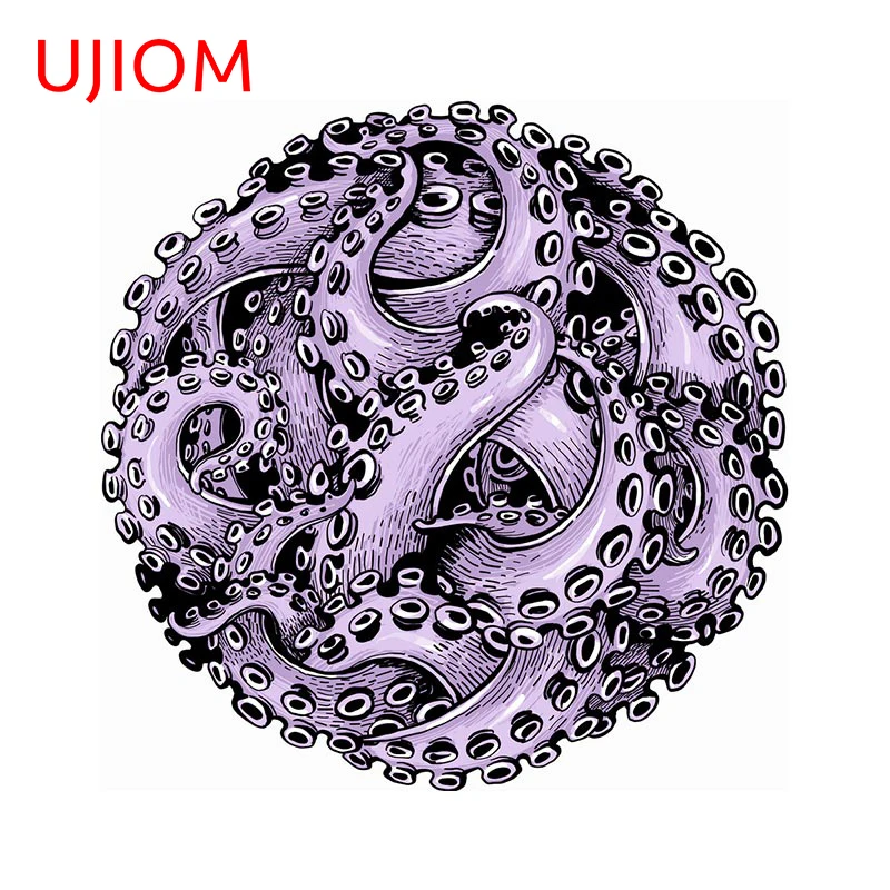 UJIOM Octopus Cartoon Computer Vinyl Wallpaper Living Room Decor Bedroom Accessories Wall Stickers Decor Poster Mural Art