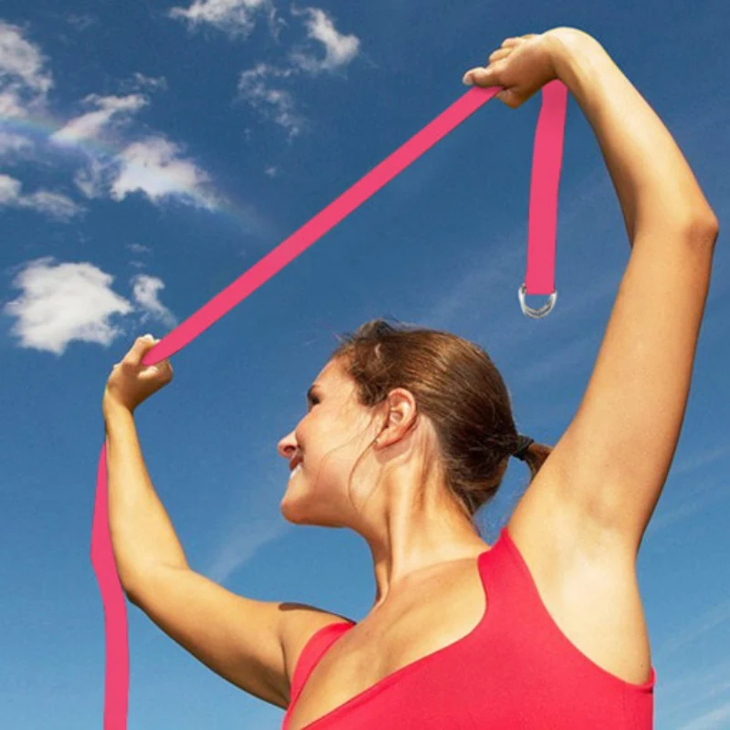 

Women Multifunction Yoga Stretch Strap Belt Fitness Exercise Rope Figure Waist Resistance Fitness Bands Yoga Belt