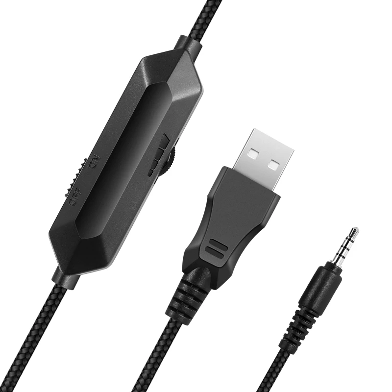 Stereo LED Gaming Headset For PS Laptop Over Ear Gamer Headphone With Mic Noise Cancel PC Computer Phone Tablet | Электроника