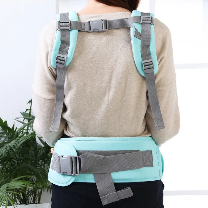 Рюкзак-кенгуру/хипсит &quotРыбки&quot цвет бирюзовый | Мать и ребенок