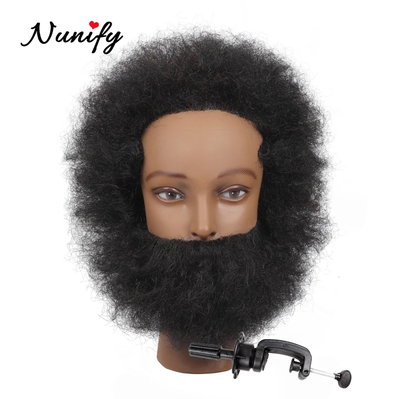 Nunify афро волос манекен головы с волосами для плетения корнуолов практика