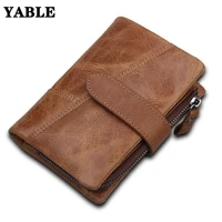 explosion proof rfid mens crazy horse leather wallet wallet leather short buckle wallet wallet