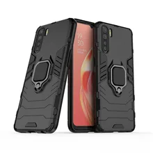 Ring Holder Case For OPPO A91 Cover Bumper Armor Housings Protective Hard Back Cover For OPPO A91 Case Funda Etui 6.4