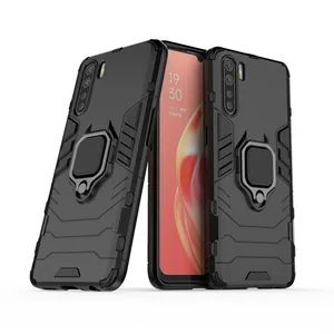 ring holder case for oppo a91 cover bumper armor housings protective hard back cover for oppo a91 case funda etui 6 4 free global shipping