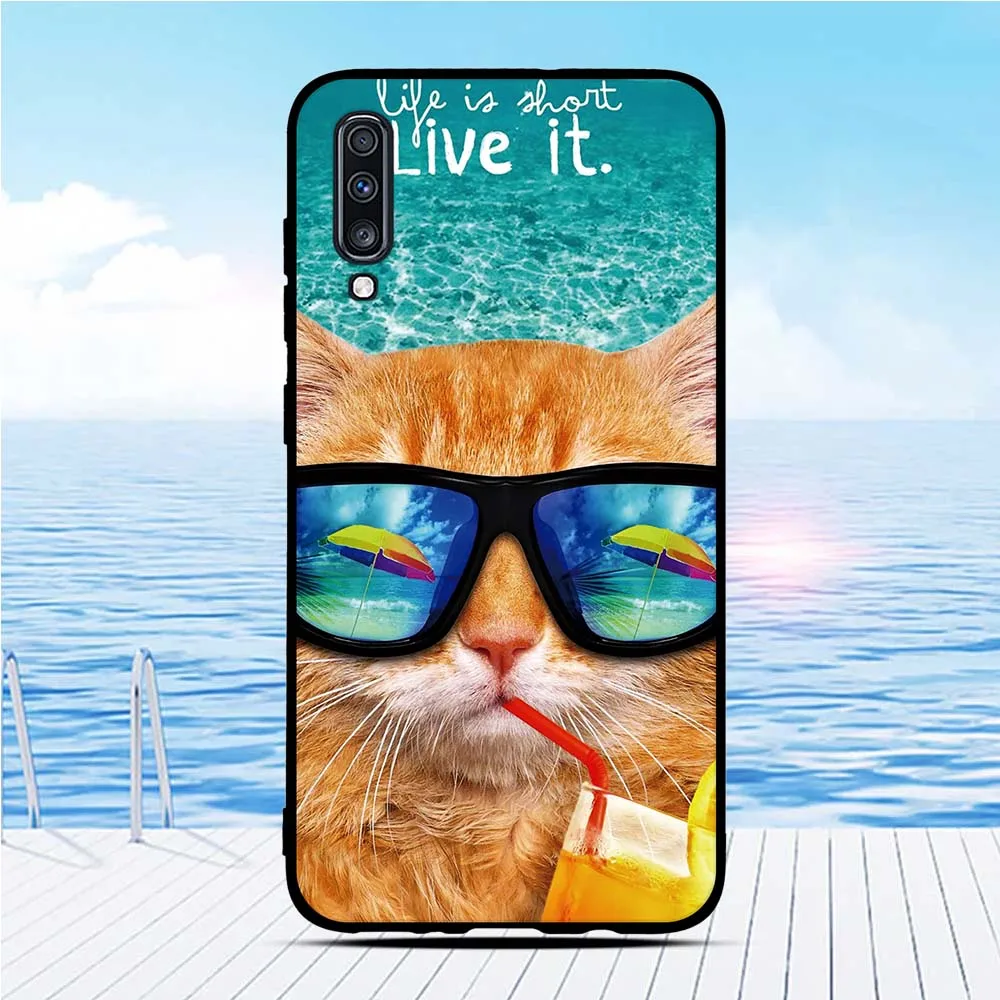 Чехол для Samsung Galaxy A70 чехол телефона из ТПУ A705 силиконовый узор чехол-бампер |