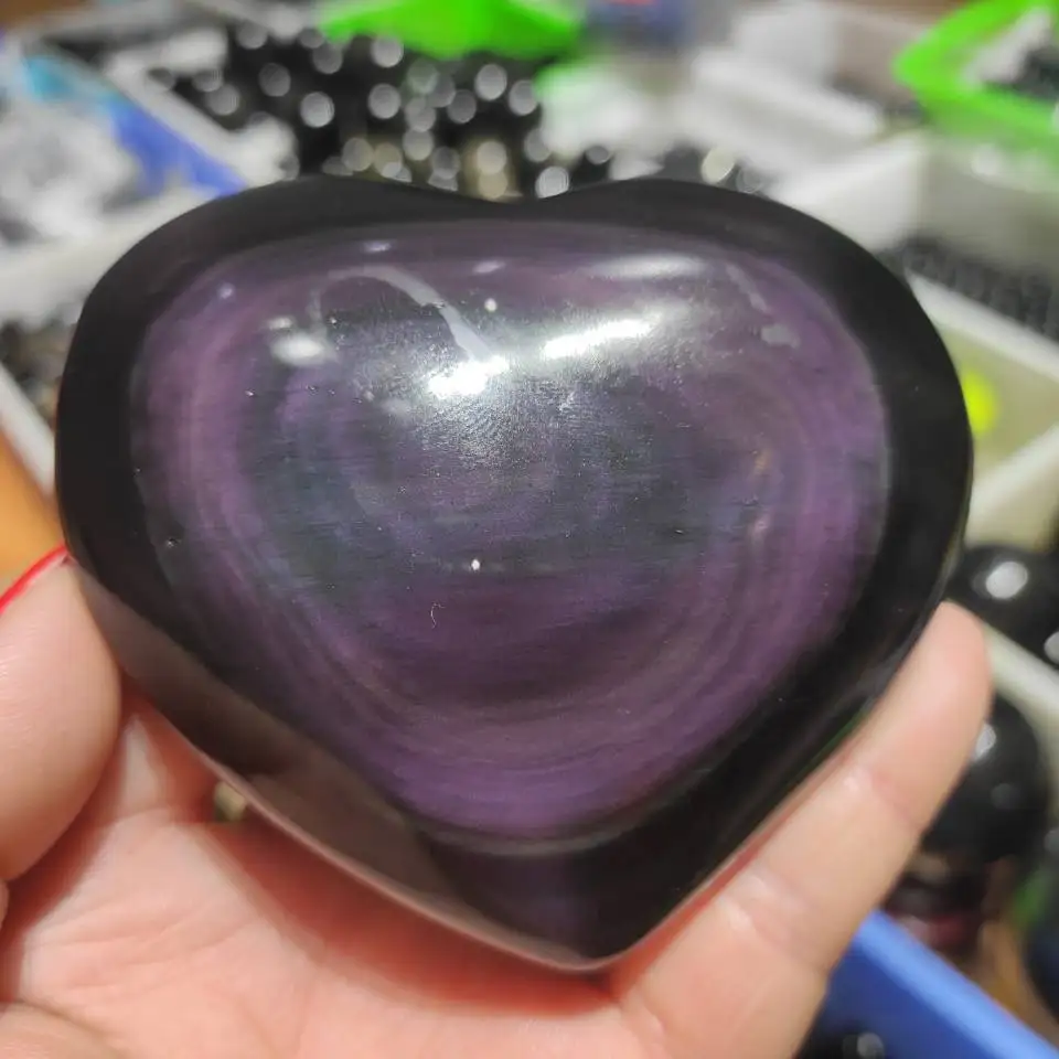

Кристаллы в форме сердца из обсидиана, 1 шт., 5-7 см, натуральная Радуга, обсидиановый кристалл, 1 шт.