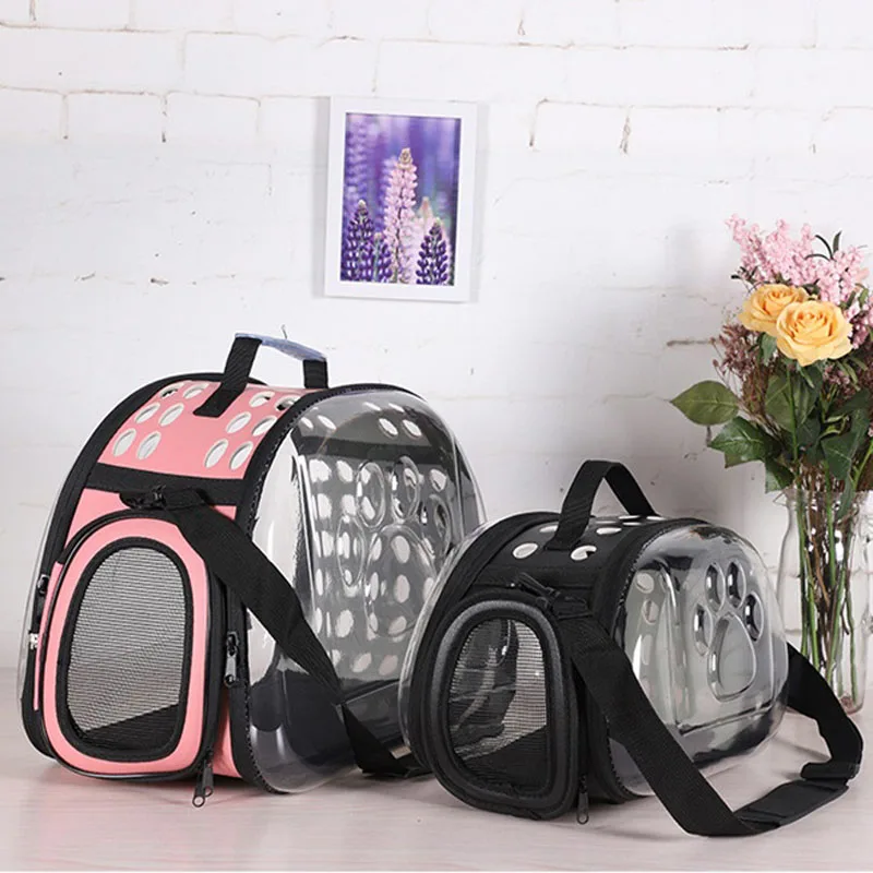 переноска для кошек Прозрачная вместительная большая сумка домашних животных