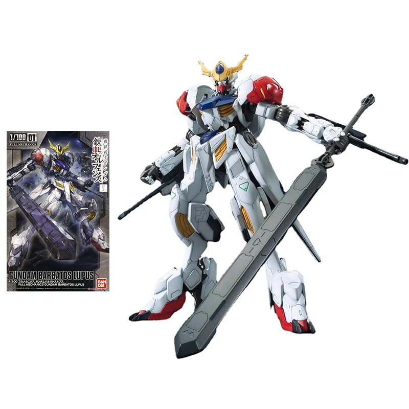 

Bandai Gundam Model Kit Anime Figure TV 01 1/100 Gundam Barbatos Lupus Genuine Gunpla Model Action Toy Figure Toys for Children