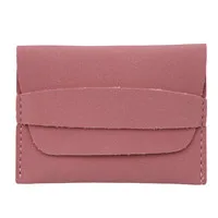 Pink Мини-кошелек с карманом для денег, матовый женский короткий кошелек, мягкая сумка для монет, маленький кошелек для женщин, милые студенческие кошельки для монет, пояс для насоса - Цвет: Pink