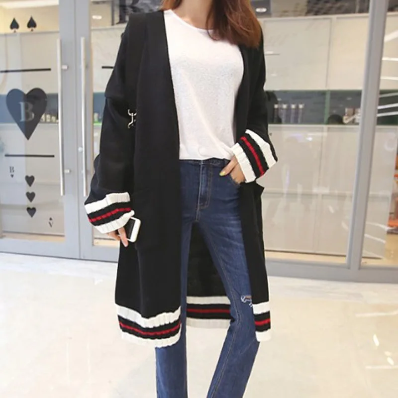 Новинка Осень 2020 женские кардиганы вязаный свитер свободная повседневная одежда