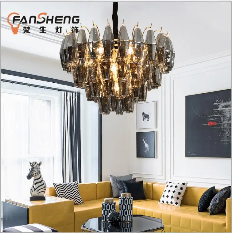 Постмодернистские роскошные светильники для гостиной в Гонконге модель комнаты