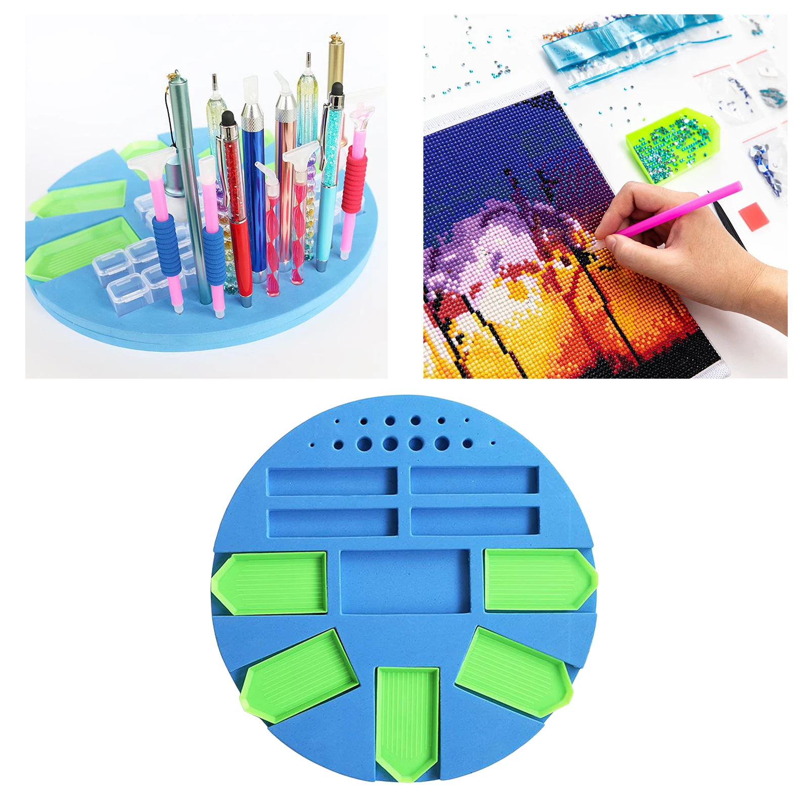 

Diamond Painting Tray Organizer Diamond Painting Drill Pens Beads Storage Tools