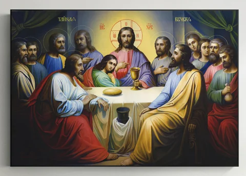 Настенные картины с изображением Иисуса Тайной вечери, учение евхариста в Писании, настенные картины на холсте для гостиной