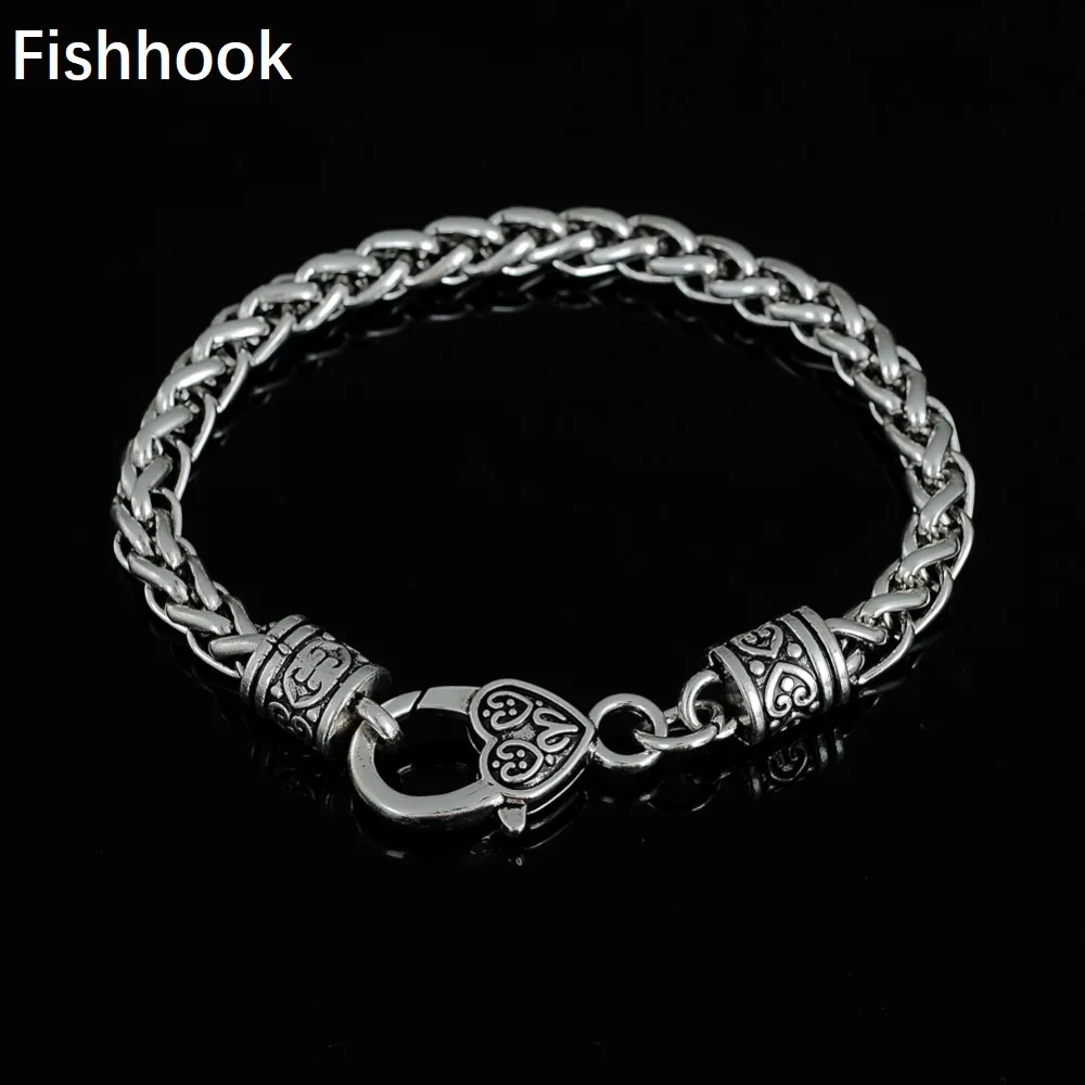 Рыболовный крючок античный серебряный цвет покрытый 6 мм Пшеница звено цепи