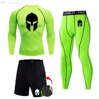 gym clothing men running fitness t shirt long sleeve leggings jogging homme training suits set cycling tracksuit sport suit 4xl