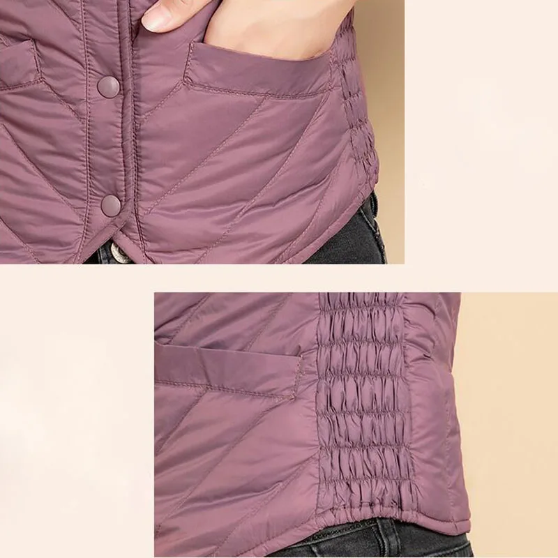 

2021 New Autumn Women Ultra Light Down Vest White Duck Down Coat Parka Ladies Sleeveless Waistcoat Plus Size S-5XL