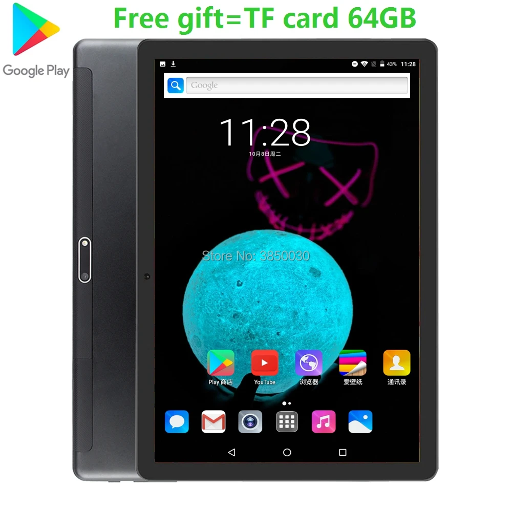 Планшет с 10 1 дюймовым дисплеем ОЗУ 2 Гб ПЗУ 32 ГБ Android 2020 4G LTE|Планшеты| |