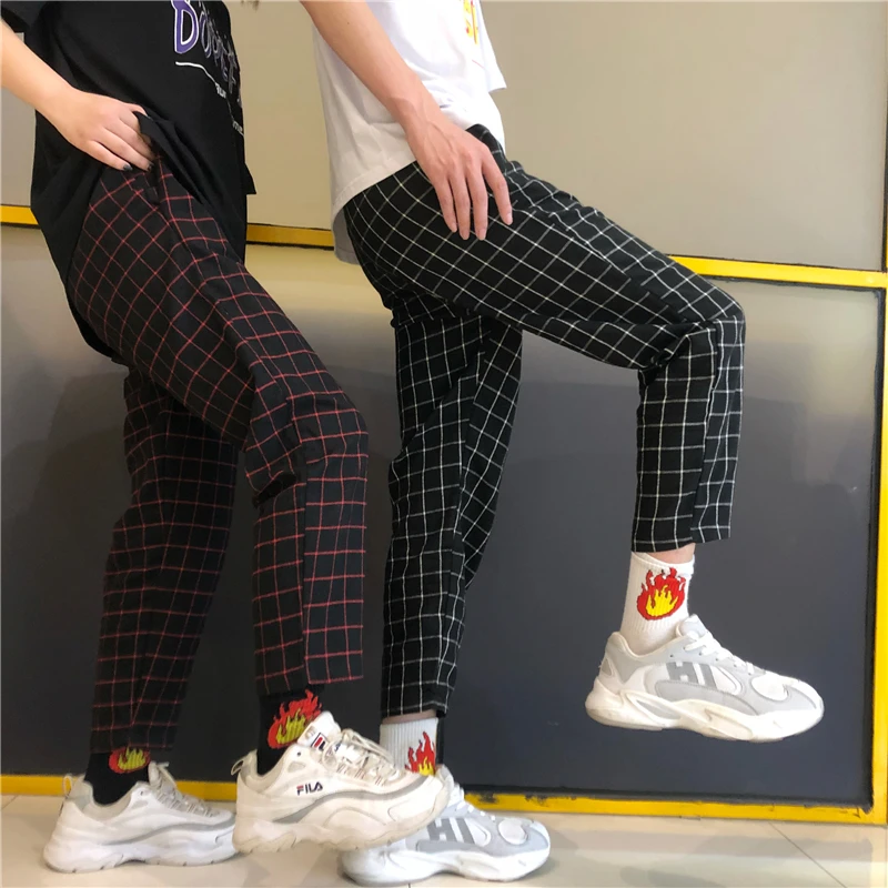 Heydress винтажные лоскутные брюки Харадзюку женские мужские брюки эластичные брюки с высокой талией корейские повседневные Прямые брюки