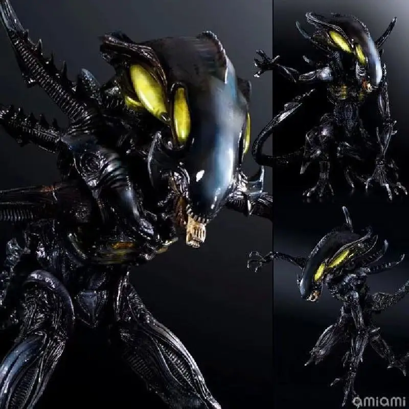 

28cm Play Arts Alien Figure Predator Colonial Team Alien Vs Vomiter Pvc Movable Figure Can Be Collected