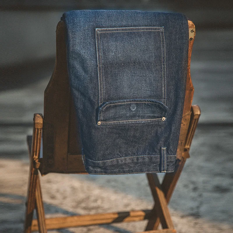 Мужские прямые джинсы с инструментами Maden Осенние тяжелые в стиле ретро | Мужская