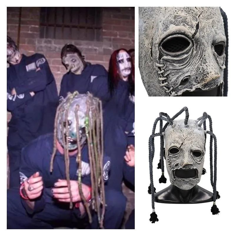 Mask Высокое качество, новинка, маска для косплея Slipknot Corey, жуткий, пугающий шлем с полным лицом, Детские латексные маски для взрослых, вечерние карнавальные реквизиты для Хэллоуина - Цвет: Mask