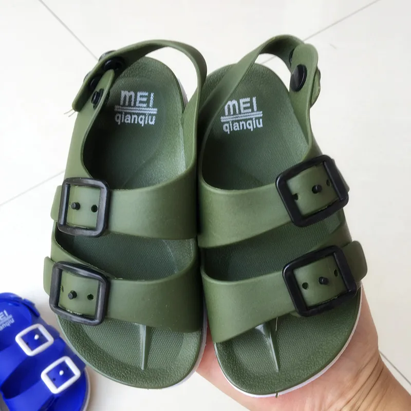 Летние Нескользящие сандалии для маленьких детей мальчиков и девочек легкая