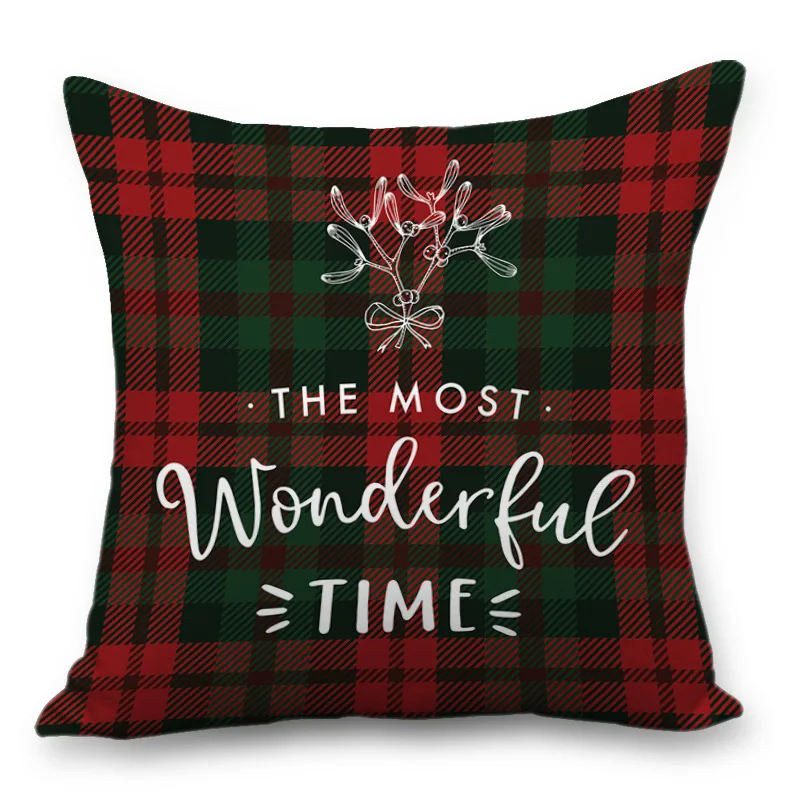 

Fashionable Christmas Soft and Comfortable Peach Skin Hug Pillowcase Office Home Sofa Cushion Cushion Wholesale