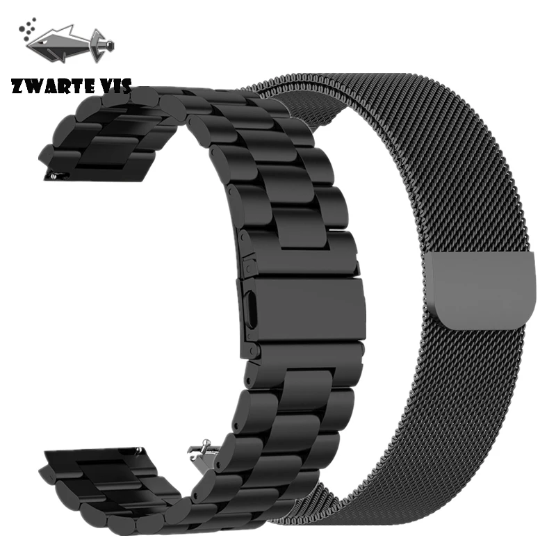 22 мм металлический ремешок из нержавеющей стали для Xiaomi Huami Amazfit браслет