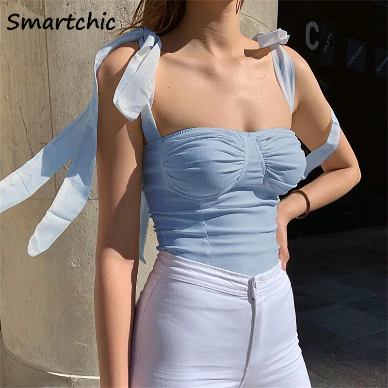 

Sexy Halter Bandage Camisole Top Club Party Wear Y2K Summer Beach Bohemian Tunic Corset Cropped Women's Sleeveless Vest Tops