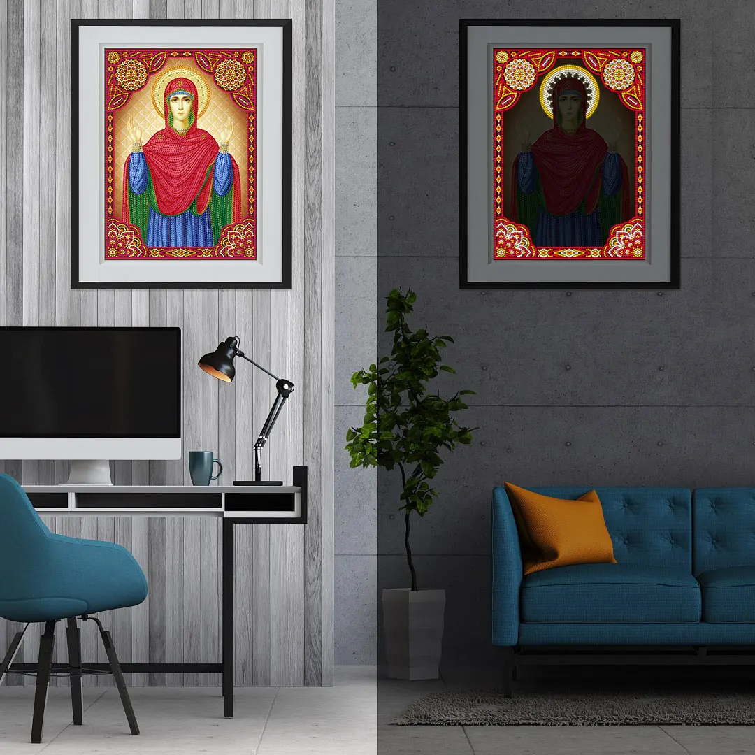 

5D DIY New Luminous Diamond Painting Character Religious Embroidery Cross Stitch Crafts Home Decoration Art Handmade Gifts