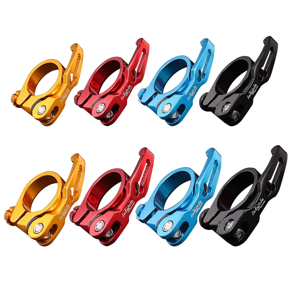 

MTB Bike Seatpost Clamp Quick Release Lightweight Bicycle Seat Post Mount Aluminum Alloy Road Bicycle Seat Tube Mount Clip
