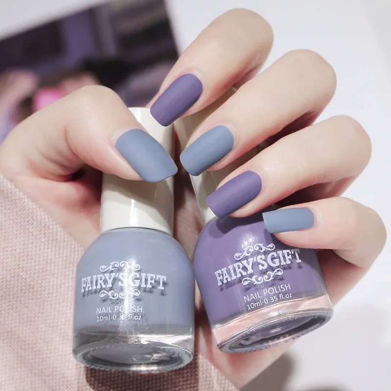 

10Ml Velvet Matte Nail Polish Free Baking Quick Drying Lasting Non-Tearable Nail Varnishes Nail Art Decoration Manicure Supplies