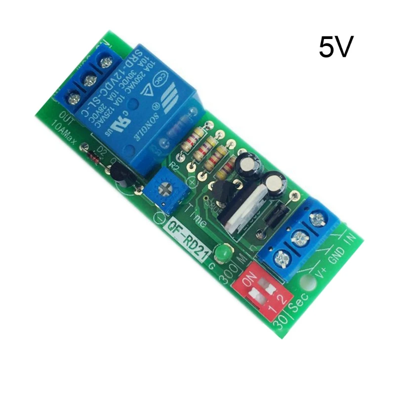 K5DC QF-RD21 5V/12V/24V Adjustable Timer Relay Module Delay Switch Board | Обустройство дома