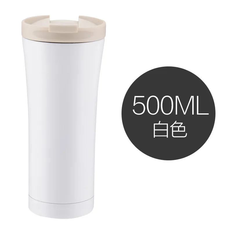 

500ml Thermos Bottle 304 Stainless Steel Tumbler Insulated Water Bottle Portable Vacuum Flask for Travel Cup Colorful Cof
