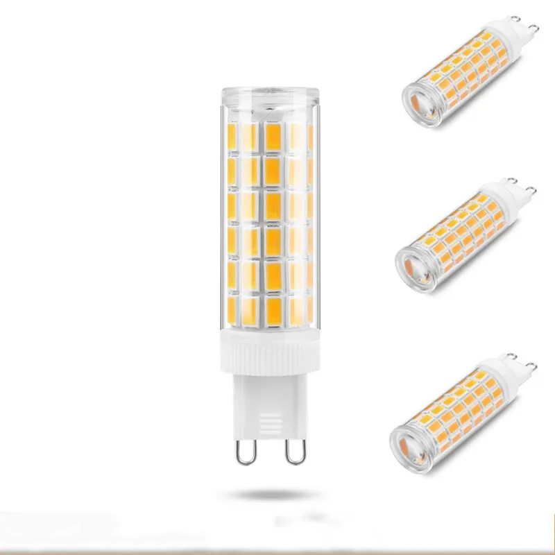 

Brightest G9 LED Lamp AC220V 5W 7W 9W 12W Ceramic SMD2835 LED Bulb Warm/Cool White Spotlight replace Halogen light