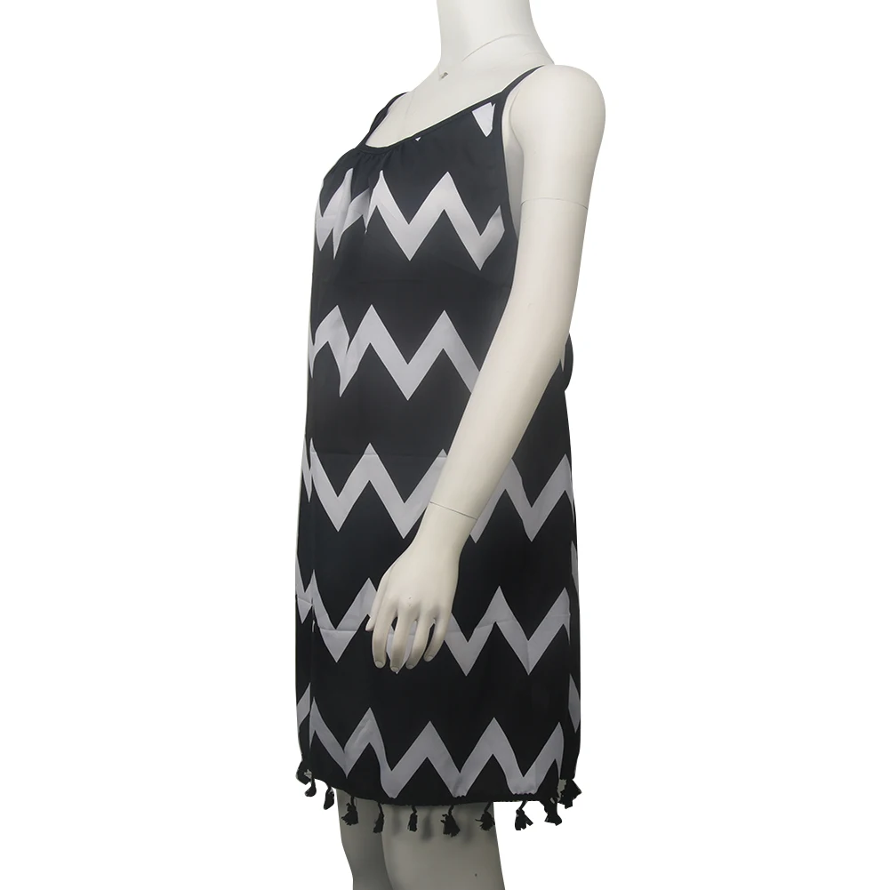 Волнистый сексуальный купальник с открытой спиной шифоновое и полиэфирное