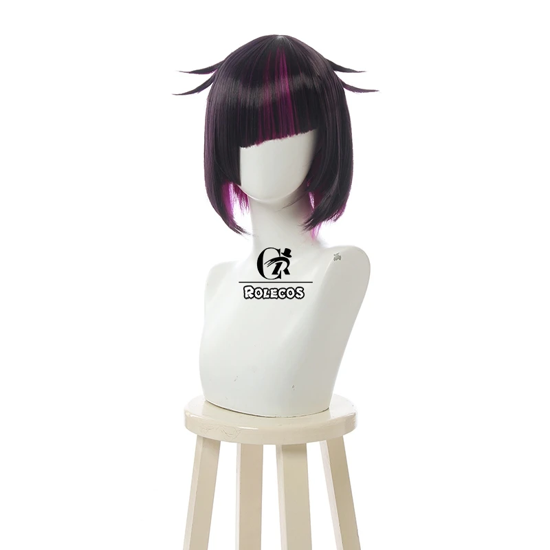 Парик для косплея ROLECOS из аниме витая страна чудес Lilia Vanrouge черных синтетических