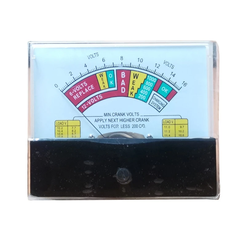 

44C2 DC Voltmeter Analog Panel Voltage Meter Mechanical Voltage Meters MINI Crank Volts Meter Voltmeter for battery 12V