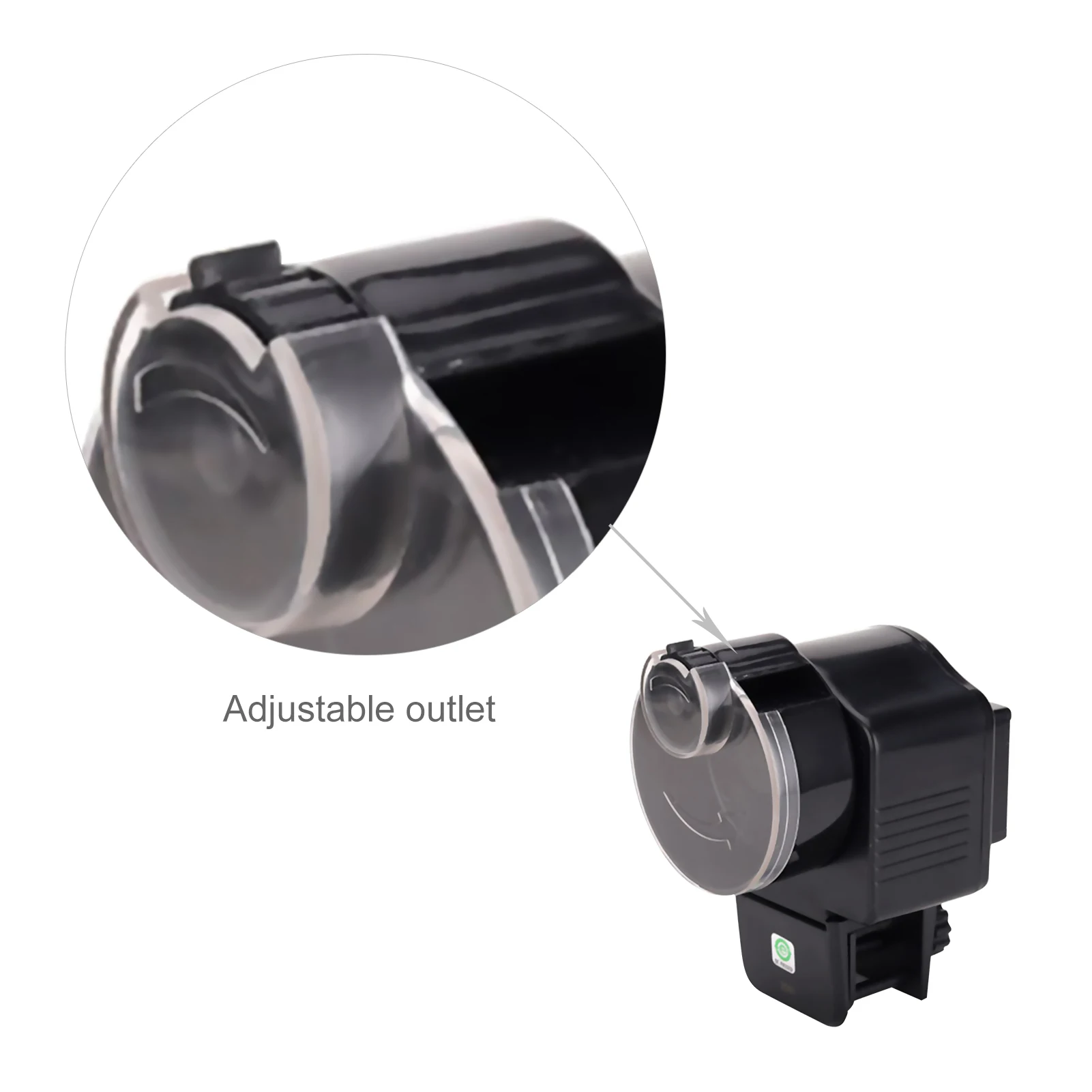 

Automatic Fish Feeder Fish Food Dispenser for Aquarium or Fish Tank Adjustable Outlet