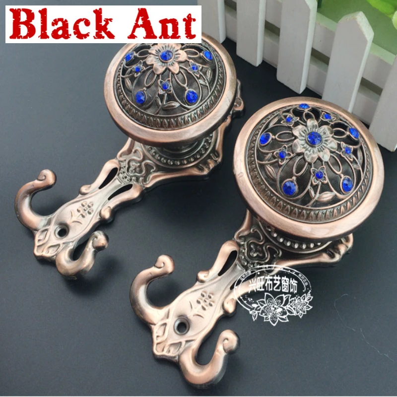 1 пара сплав шторы на крючках настенные часы высокого качества в европейском