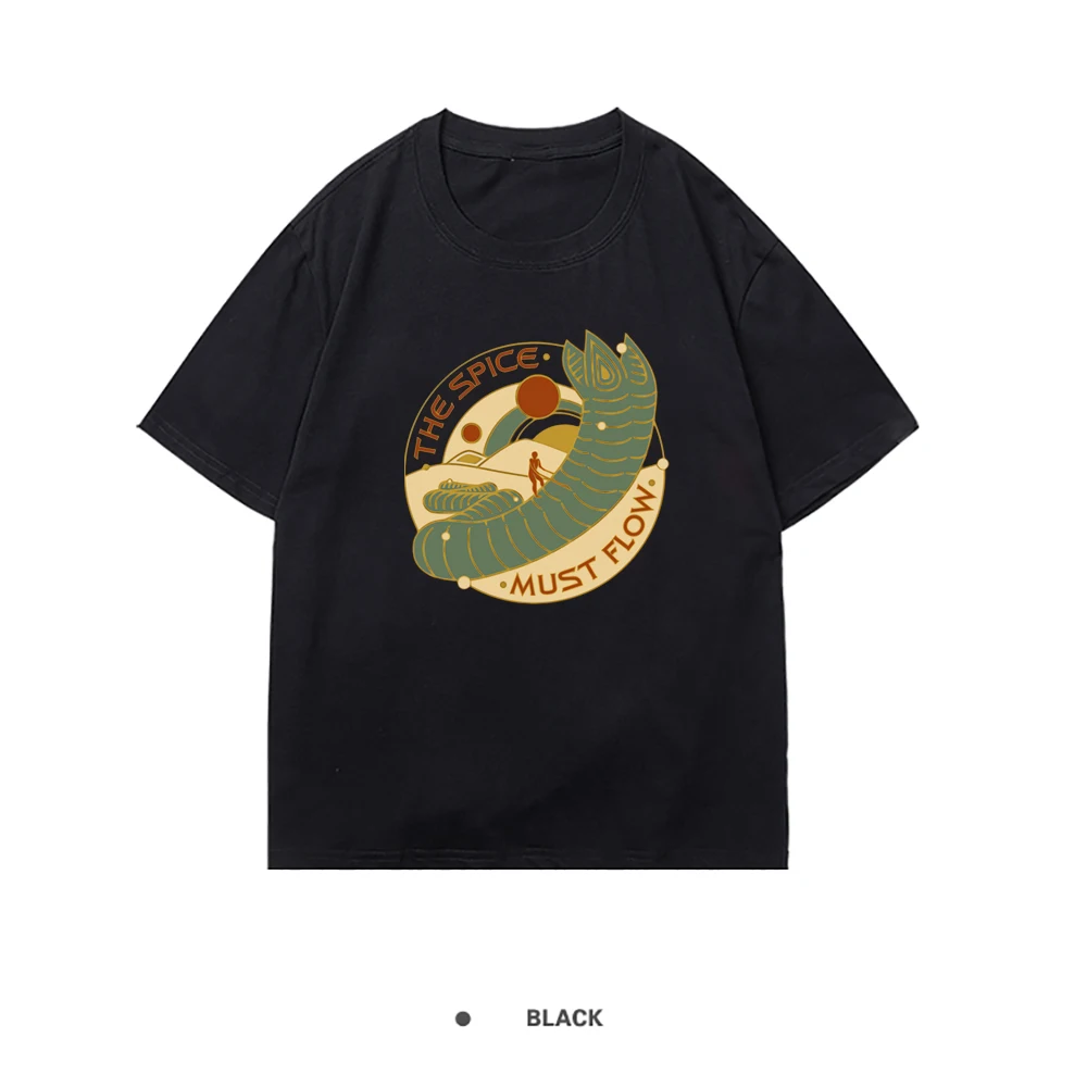 

Женская футболка с принтом The Spice Must Flow, женская футболка, удобная футболка, простая аниме футболка для женщин