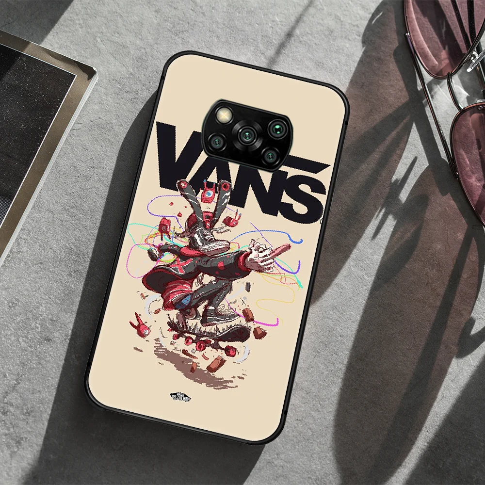 

American fashion brand Phone case Cover Hull For Xiaomi Mi A2 A3 8 9 9T Note 10 Se Lite Pro black Coque 3D Shell Trend Hoesjes