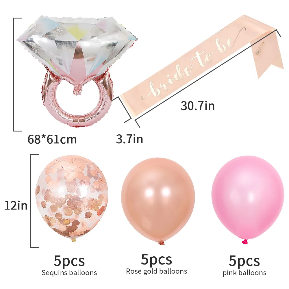 Девичник вечерние украшения девичник Душ Поставки с надписью &quotBride to be&quot же